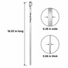 6-Piece Stainless Steel BBQ Skewer Set for Grilling – Flat