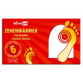KULTFAKTOR GmbH Thermopad Zehenwärmer für warme Zehen an Karneval Weiss Einheitsgröße
