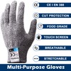 Grebarley Cut Protection Gloves, Work Gloves, Kitchen Gloves, Level 5