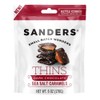 Sanders Dark Chocolate Sea Salt Caramel Thins, 6 Ounce Bag,