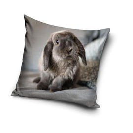 Rabbit Baby Motif Cushion Cover 40 x 40 cm (PNL235048)
