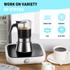 SIXAQUAE Stovetop Espresso Maker, Crystal Glass-top & Stainless Steel Espresso