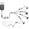 Security-01 PSE取得 AC to DC 12V 2A アダプター 1〜4スプリッタケーブル ACアダプター