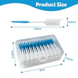 Púas de hilo dental de silicona suave, cepillo interdental para dientes, cepillo interdental desechable, adecuado para limpiar la salud de los dientes