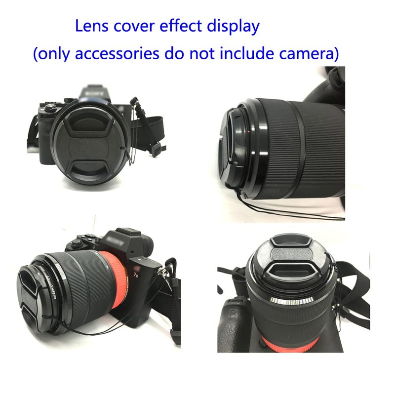 58mm Tulip Flower Lens Hood & 58mm Lens Cap Compatible