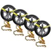 Car Tie Down Straps (4 Pack) for Trailers With Heavy