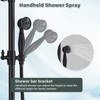 NeierThodore Luxury ORB Bathroom Shower Faucet Dual Handles Wall-Mounted Shower