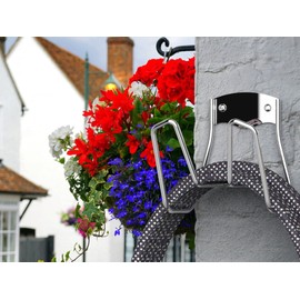 JBscoop Garden Hose Holder, Garden Hose Hanger Wall Mount for Water Hose, Extension Cords, Air Compressor Hose, Heavy Duty & Rust Proof (90 Feet)