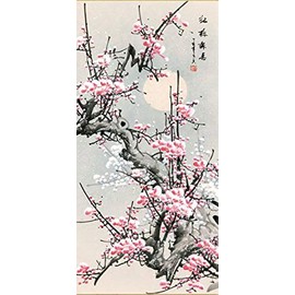 Grace Art Asian Wall Scroll, Plum Blossom