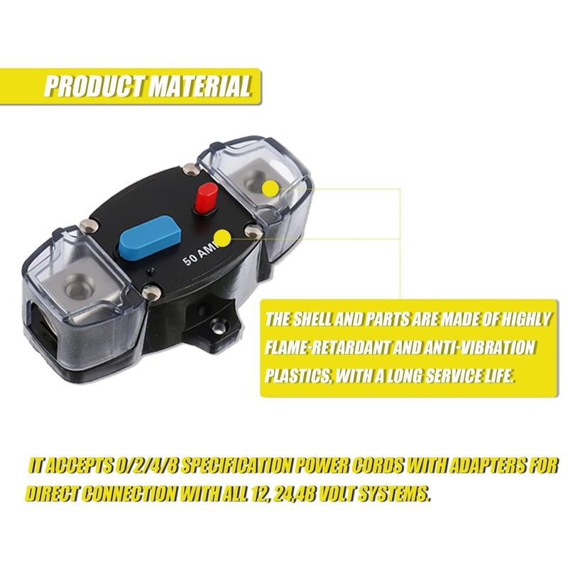 EPLZON 50A 12-48 Volt DC Self Timer with Manual Reset