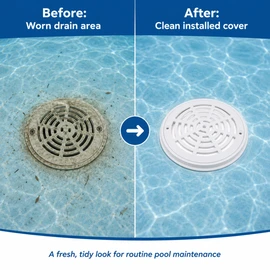 8-Inch Pool Main Drain Cover for In-Ground Pools – ABS Suction Cover Plate for Water Drain Replacement