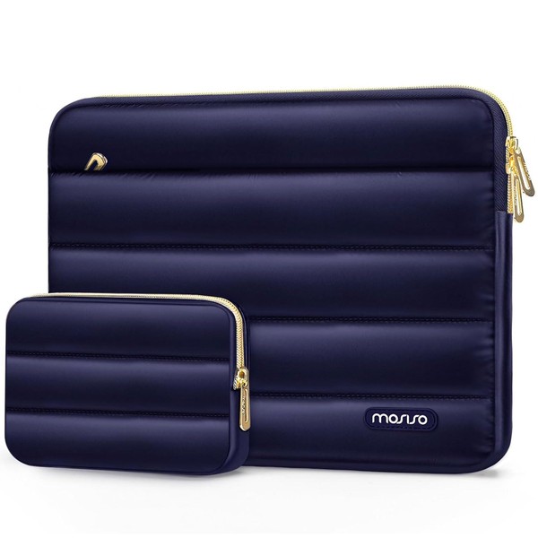 MOSISO Shiny Puffy Laptop Sleeve 13-14 inch, 13.3 inch Carrying