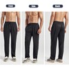 ZH 3-Pack Men's Mesh Jogger Pants, Comfortable Athletic Pants with