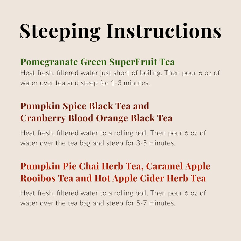 The Republic of Tea: Fall Harvest Tea Assortment Cube, 24