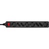 InLine 16481S power extension - power extensions (Black, Black)