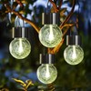PATIOPIA Hanging Solar Lights Outdoor,New Upgraded Moving Led Beads,Solar Powered