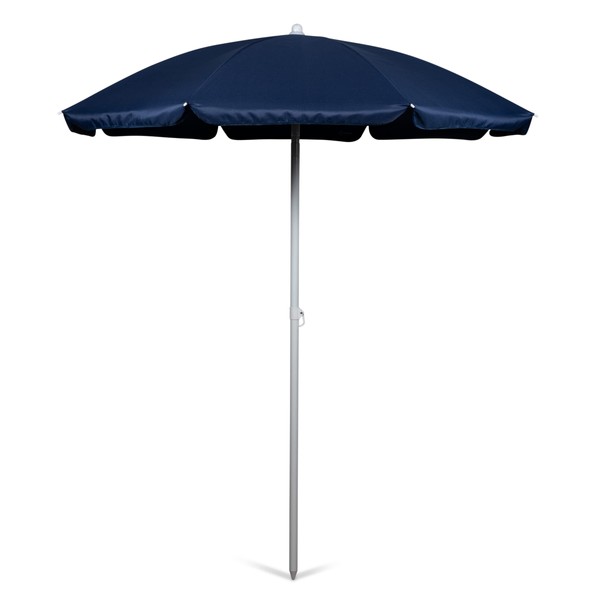 ONIVA - a Picnic Time Brand Outdoor Canopy Sunshade Beach Umbrella 5.5' - Small Patio Umbrella - Beach Chair Umbrella, (Navy Blue),822-00-138-000-0