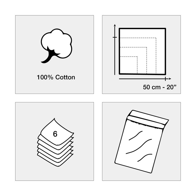 Merrysquare - Large Format Handkerchiefs - Leon Model - 50