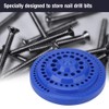 Samfox Drill Bit Organizer, 100Pcs Hole Plastic Drill Bit Storage