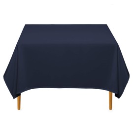 Lann's Linens - 70" Square Premium Tablecloth for Wedding/Banquet/Restaurant - Polyester Fabric Table Cloth - Navy Blue