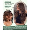 Ugeat Micro Loop Hair Extensions 24 Inch Light Brown Ombre