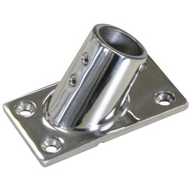 Railing Foot 60° Angle for Round Tube Diameter 22 mm Stainless Steel V4A 1 Piece A4 AISI 316 Boat Railing AISI316 Bimini