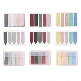 HAKUKU Marcadores de Página de 900 Piezas, Etiquetas de Indice de Colores Adhesivas, Marcadores de Página Reposicionables para Escribir, Libros, Documentos, Notas y más (9 Juegos de 15 Colores)