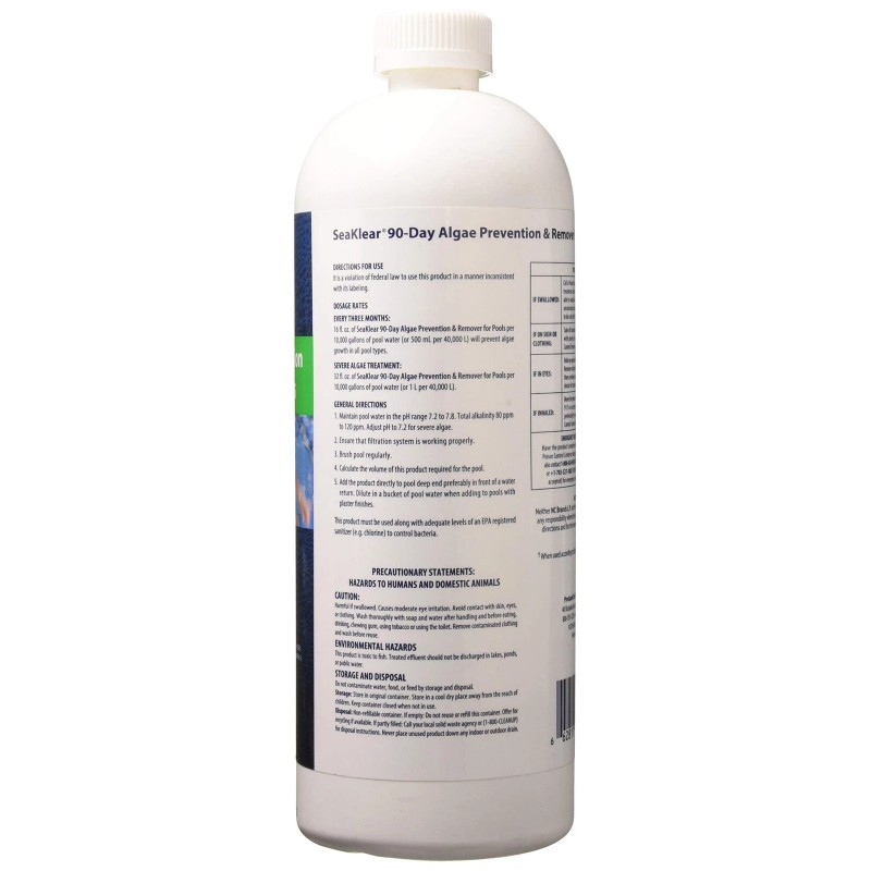 SeaKlear 90-Day Algae Prevention & Remover, 1 Qt