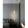 ykolupty Mini 1 Light Chrome Crystal Pendant Lights,Modern Led Kitchen