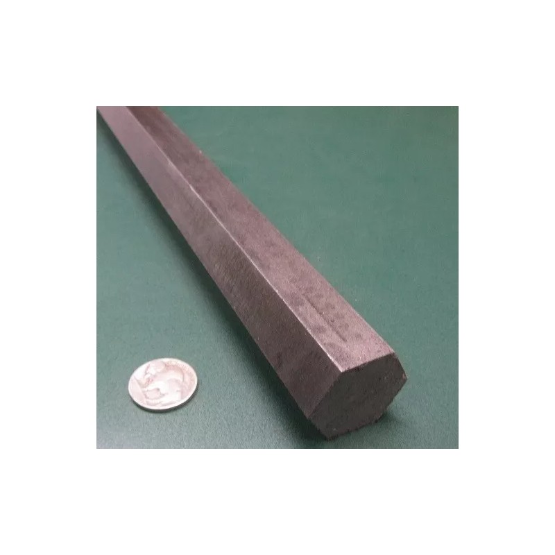 Basic 4140 Alloy Steel Hex Rod 1 1/8" Hex x