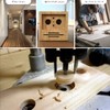 Free-cone, Auger Drill, Circular Cutting for Woodworking, Includes Hex Wrench