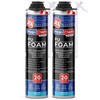 Spray Foam Insulation Can (2 Pack-25.4 oz) Expanding Foam Sealant