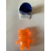3 Muñecos Panditas Plak Figura Anaranjada Modelo Basketball (Usado)