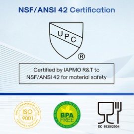 ICEPURE 5 Micron 20" x 2.5" Whole House Sediment Water Filter Replacement Cartridge for Well Water, Compatible with AP110-2C, P1-20, SP-P1-20, PX01-20, FPMB5-20, W25P-20, GX05-20, P5-20, 6PACK