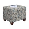 Convenience Concepts Madison Storage Ottoman, Gray Flora Fabric
