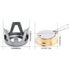 Mini Copper Spirit Cooker Portable Camping Stove with Aluminum Stand