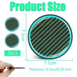 GZYUYNG Pack of 2 Drink Holder Car Coasters, Universal Car Luminous Coasters, 7.2 cm Car Illuminated Coasters, Non-Slip Coasters for Coffee Mugs, Car Accessories Interior, Black