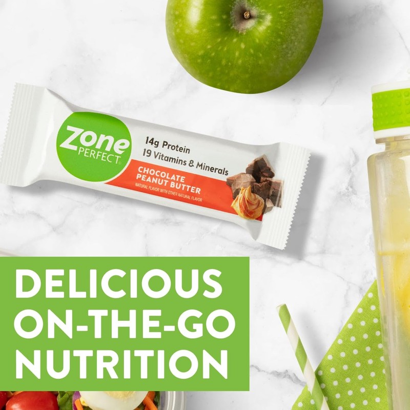 ZonePerfect Protein Bars, 14g Protein, 19 Vitamins & Minerals, Nutritious