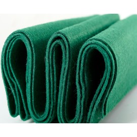 Hunter - Tela de fieltro verde de 45,7 x 36 pulgadas / 1,6 mm de grosor, suave para manualidades de decoración de proyectos de bricolaje