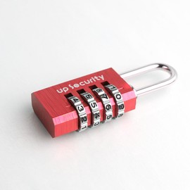 UP Security Small Padlock with Code, Combo Lock for Luggage, Small Combination Lock, Mini 4 Digit Combination Padlock for Travel Essentials, Suitcase, Backpack, Bag Zipper, Outdoor Use, Weatherproof