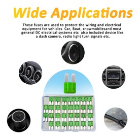 30PCS Micro 2 Blade Fuse ATR/APT Micro2 Fuse ATR/APT Blade Fuse Kit for Car Boat Truck SUV Automotive Replacement Fuses (10A) (30A)