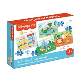 Cayro 4 Progressive Puzzles - Cognitive Development - Challenges Children's Minds - Various Difficulty Levels - Playful Learning Creativity - F2003