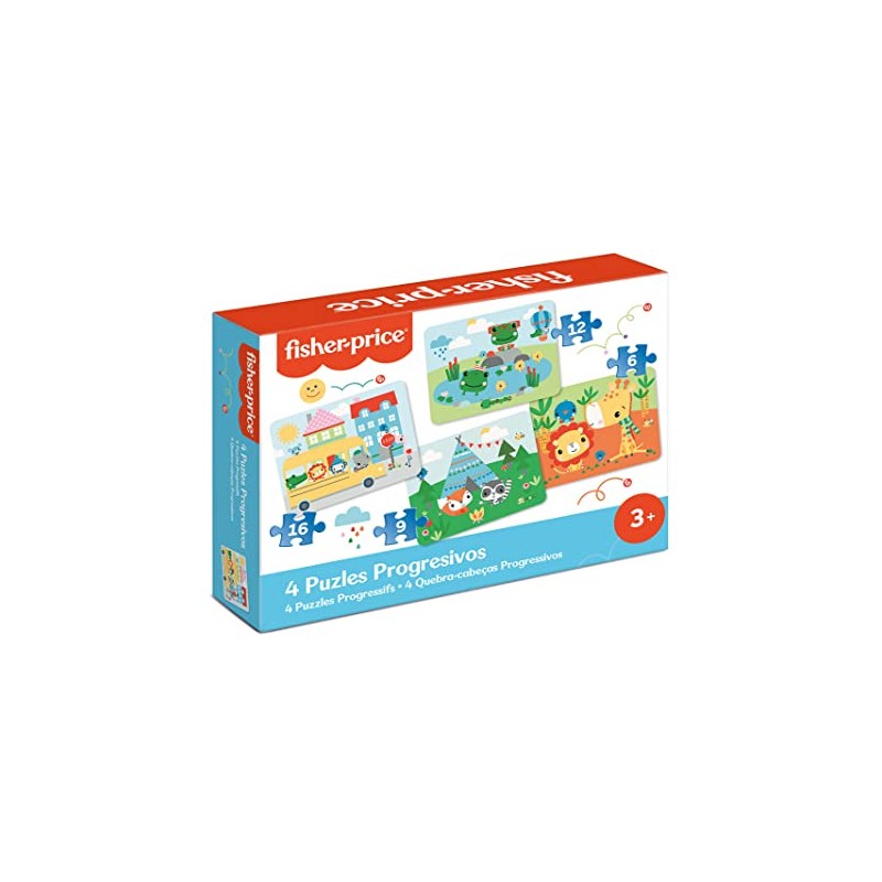 Cayro 4 Progressive Puzzles - Cognitive Development - Challenges Children's