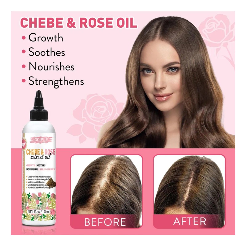 Aceite Capilar Wozutunt Chebe & Rose Extract Para El Crecimi