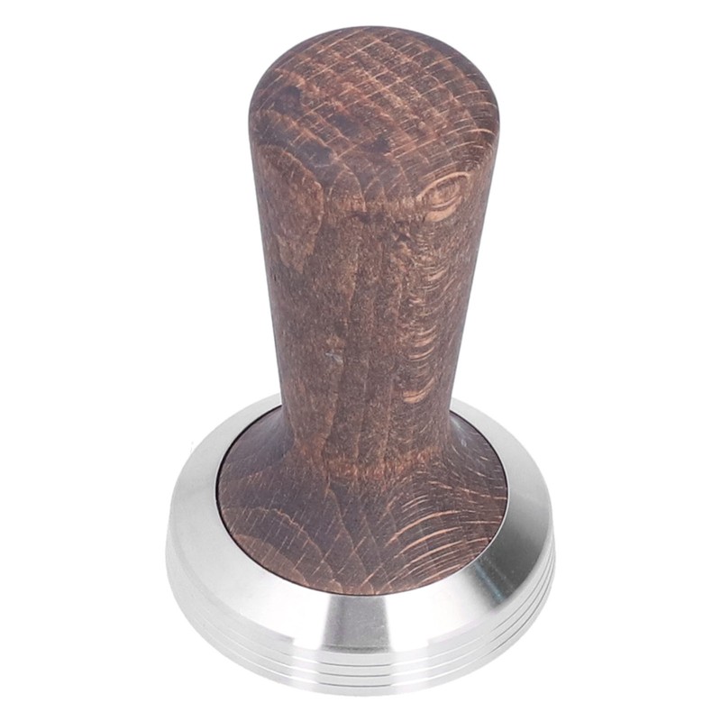 58mm Tamper Tool Black Walnut 304 Stainless Steel Portable Coffee