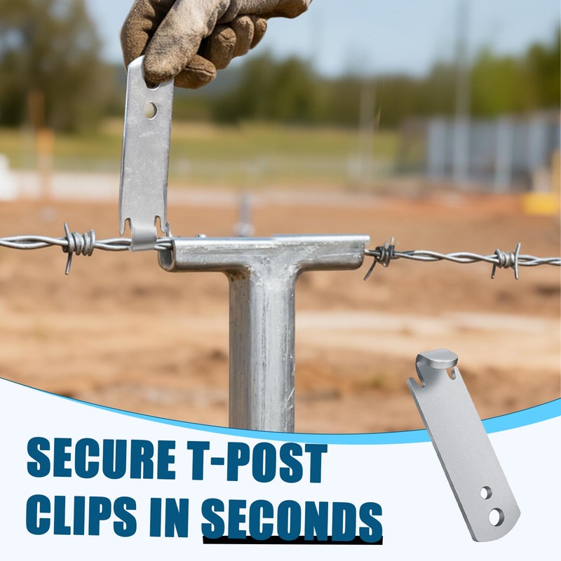 Fence Wire Twister Tool for T Post Clips, 2 Pack