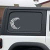Moon Flower Car Decal, Lunar Blossom Vinyl Window Vehicle, Dreaming