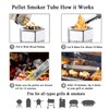 LOVEERCT Pellet Smoker Tube 12in Stainless Steel BBQ Smoke Tube