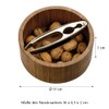 Kesper 59822 Nut Bowl with Nutcracker, Material: Bamboo, Stainless Steel,