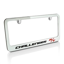 Dodge Challenger R/T Chrome Solid Brass License Frame